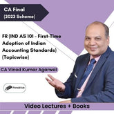 CA Final FR (IND AS 101 - First-Time Adoption of Indian Accounting Standards) (Topicwise) Video Lectures by CA Vinod Kumar Agarwal (Pendrive + Books)